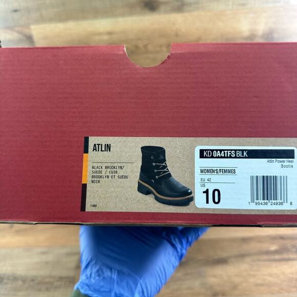 Kodiak Women's Bootie Lace Up Atlin Power Heel Suede Leather Black size … - Picture 14 of 15